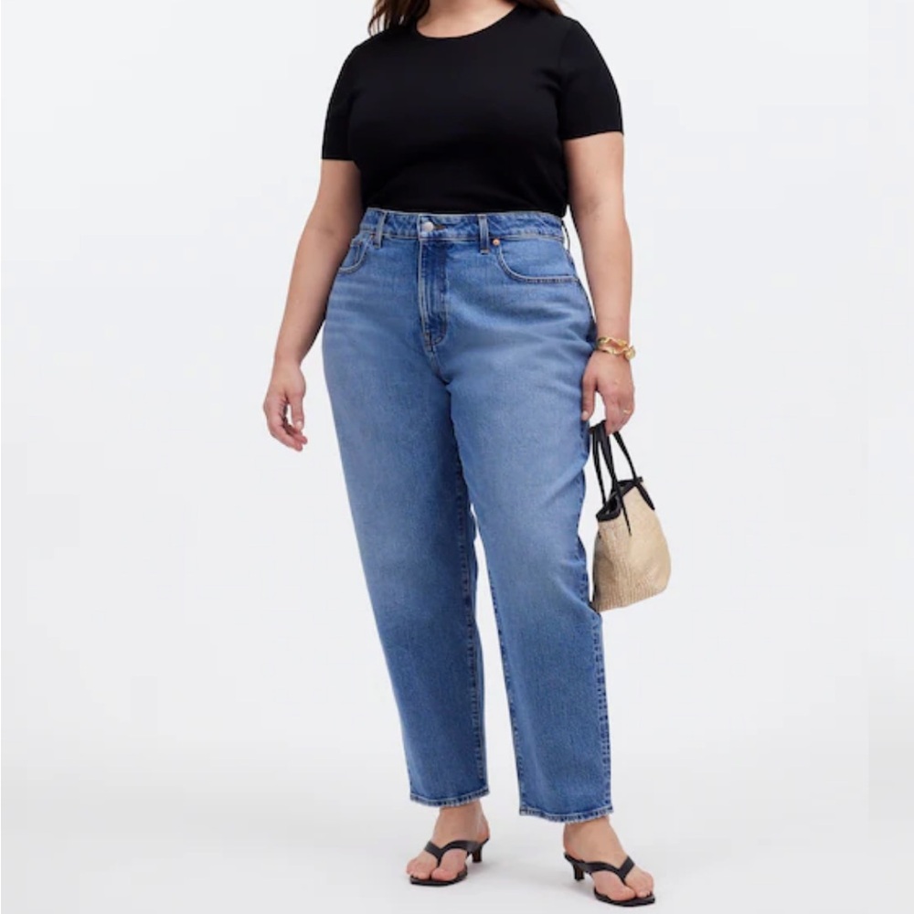 Madewell Plus Curvy '90s Straight Crop Jean in Hazeldell Wash